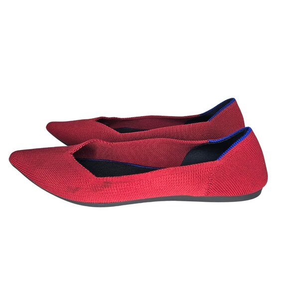 ROTHY'S "The Point" Chili Red Point Toe Flats | US 8.5 | $149 - Picture 5 of 9